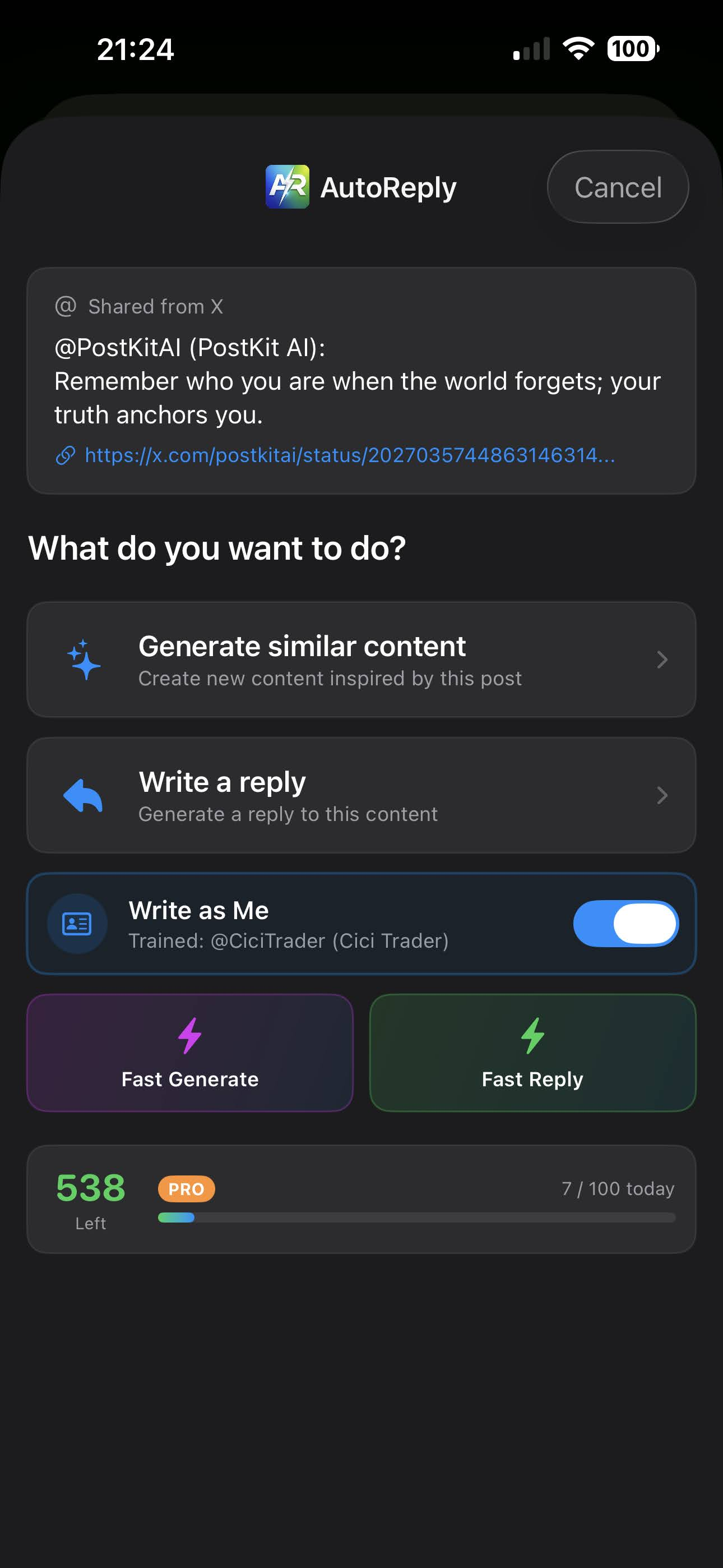 Share Extension